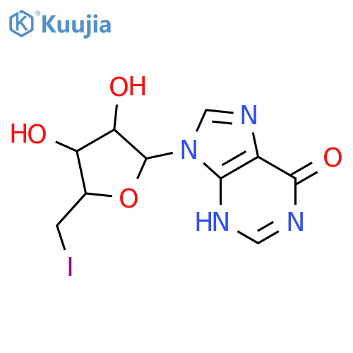 9-[3,4-dihydroxy-5-(iodomethyl)oxolan-2-yl]-3h-purin-6-one structure