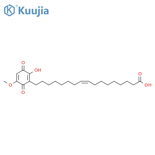 9-Heptadecenoic acid, 17-(2-hydroxy-5-methoxy-3,6-dioxo-1,4-cyclohexadien-1-yl)-, (9Z)- structure
