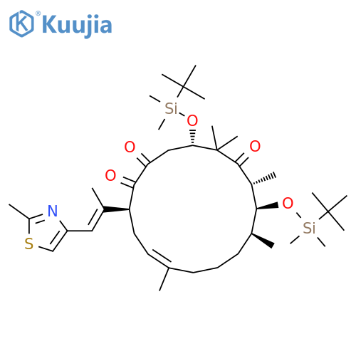 (4S,7R,8S,9S,13Z,16S)-4,8-Bis-{tert-butyl(dimethyl)silyloxy}-5,5,7,9,13-pentamethyl-16-(E)-1-methyl-2-(2-methyl-1,3-thiazol-4-yl)ethenyloxocyclohexadec-13-ene-2,6-dione structure