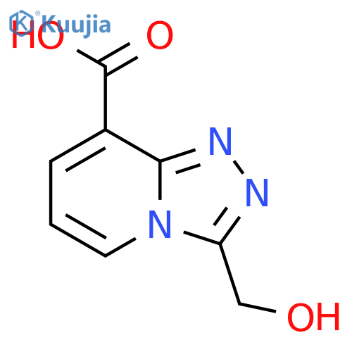 3-(hydroxymethyl)-1,2,4triazolo4,3-apyridine-8-carboxylic acid structure