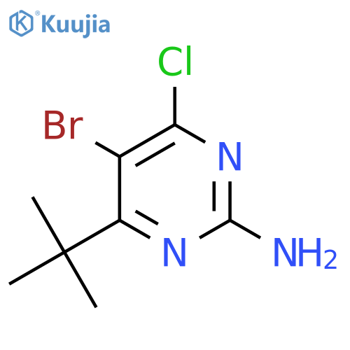 5-Bromo-4-(tert-butyl)-6-chloropyrimidin-2-amine structure