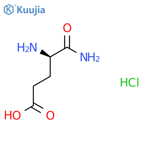 D-Glutamic acid α-amide hydrochloride structure