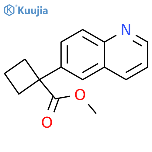 Methyl 1-(quinolin-6-yl)cyclobutane-1-carboxylate structure