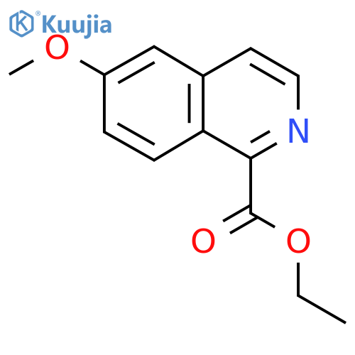 Ethyl 6-methoxyisoquinoline-1-carboxylate structure