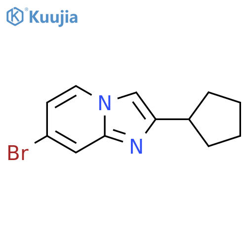 7-bromo-2-cyclopentylimidazo1,2-apyridine structure