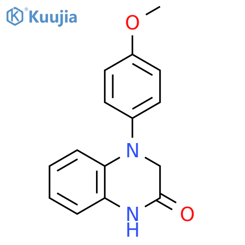 4-(4-methoxyphenyl)-1,2,3,4-tetrahydroquinoxalin-2-one structure