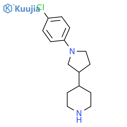 4-1-(4-chlorophenyl)pyrrolidin-3-ylpiperidine structure