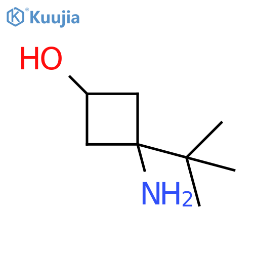 3-amino-3-tert-butylcyclobutan-1-ol structure