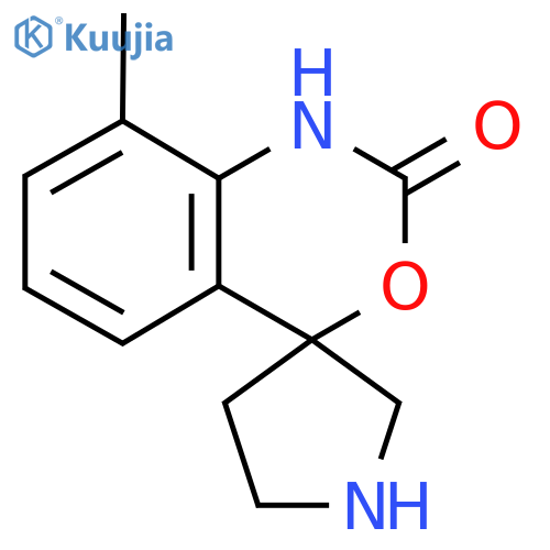 8-methyl-1,2-dihydrospiro3,1-benzoxazine-4,3'-pyrrolidine-2-one structure