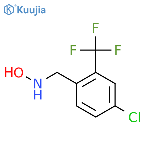 N-{4-chloro-2-(trifluoromethyl)phenylmethyl}hydroxylamine structure