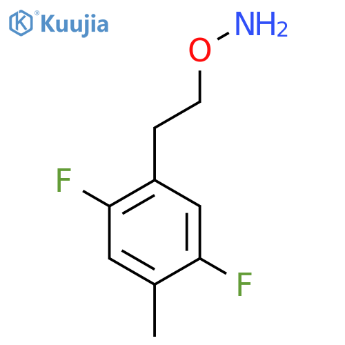 O-2-(2,5-difluoro-4-methylphenyl)ethylhydroxylamine structure