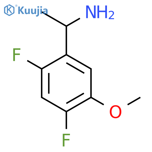 1-(2,4-difluoro-5-methoxyphenyl)ethan-1-amine structure