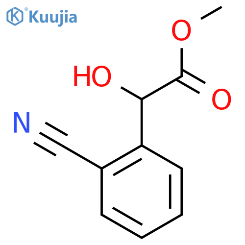 Methyl 2-(2-cyanophenyl)-2-hydroxyacetate structure