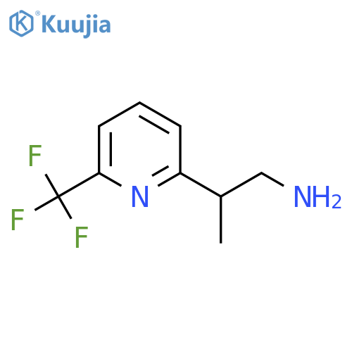 2-6-(trifluoromethyl)pyridin-2-ylpropan-1-amine structure