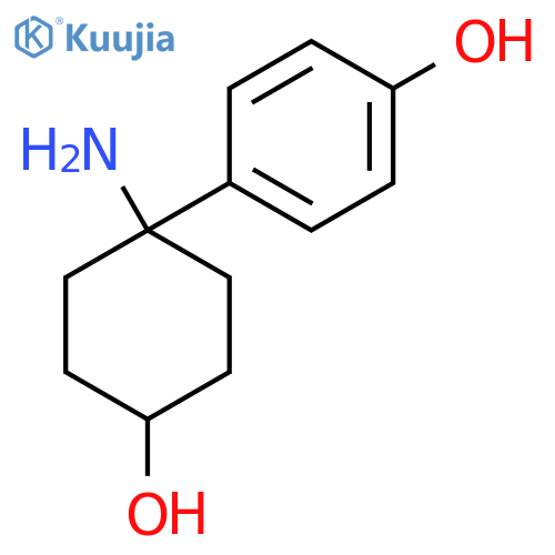 4-(1-amino-4-hydroxycyclohexyl)phenol structure