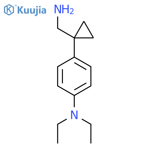 4-1-(aminomethyl)cyclopropyl-N,N-diethylaniline structure