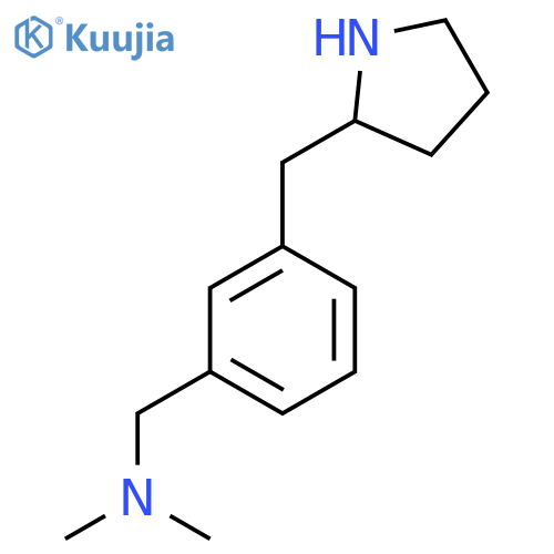 dimethyl({3-(pyrrolidin-2-yl)methylphenyl}methyl)amine structure