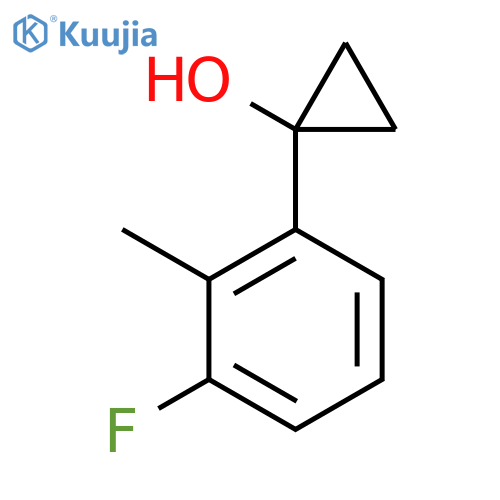 1-(3-fluoro-2-methylphenyl)cyclopropan-1-ol structure
