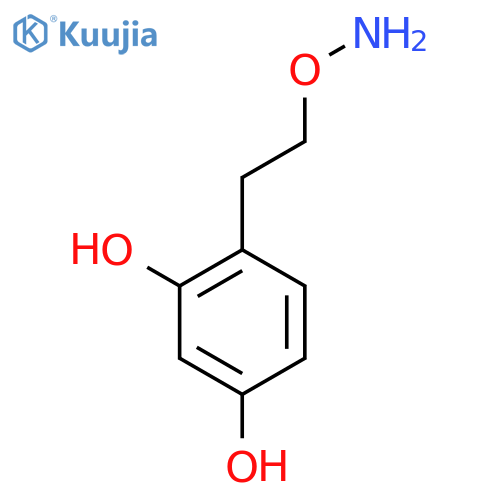 4-2-(aminooxy)ethylbenzene-1,3-diol structure