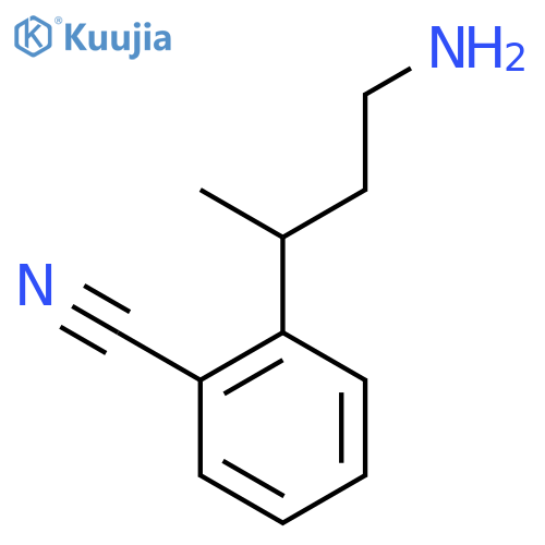 2-(4-aminobutan-2-yl)benzonitrile structure