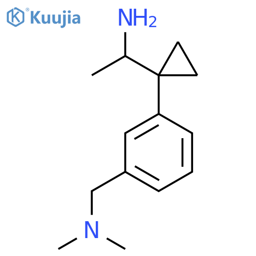 1-(1-{3-(dimethylamino)methylphenyl}cyclopropyl)ethan-1-amine structure