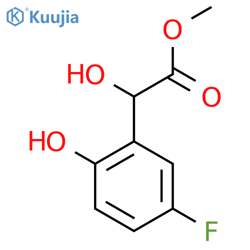 methyl 2-(5-fluoro-2-hydroxyphenyl)-2-hydroxyacetate structure