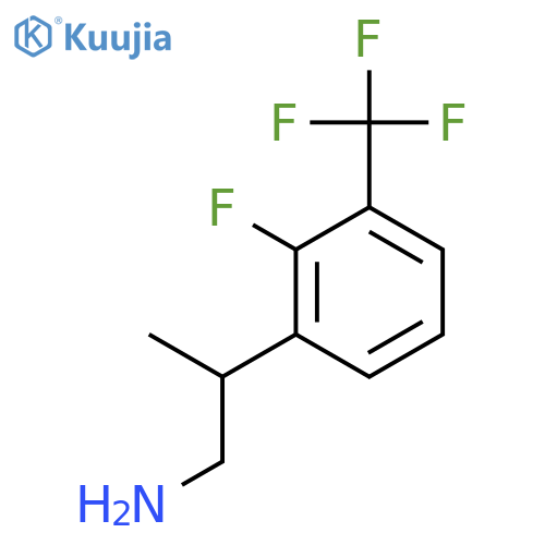 2-2-fluoro-3-(trifluoromethyl)phenylpropan-1-amine structure