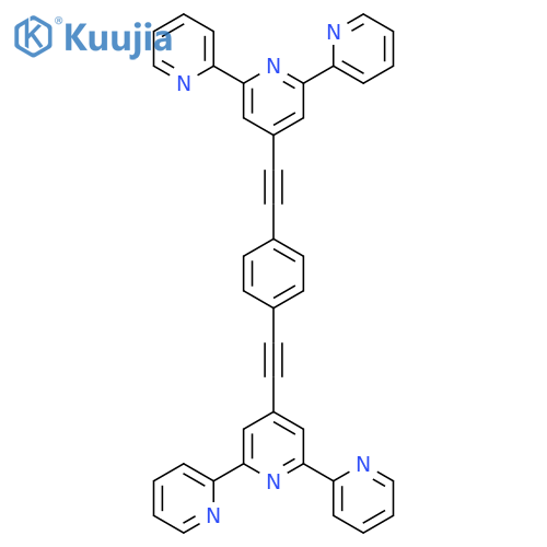 2,2':6',2''-TERPYRIDINE, 4',4''''-(1,4-PHENYLENEDI-2,1-ETHYNEDIYL)BIS- structure