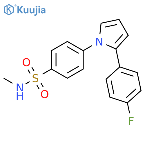4-[2-(4-Fluorophenyl)pyrrol-1-YL]-N-methylbenzenesulfonamide structure