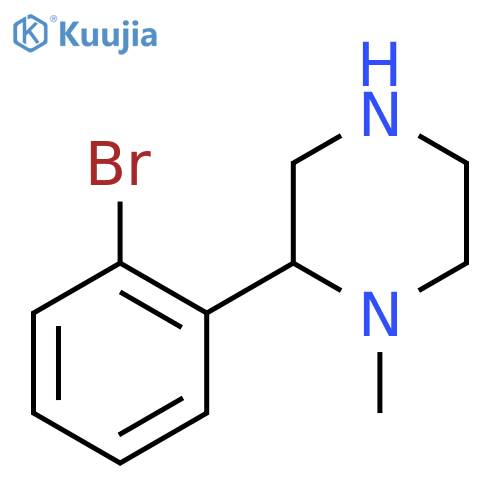 2-(2-bromophenyl)-1-methylpiperazine structure