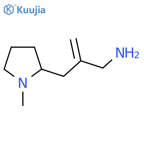 2-2-(aminomethyl)prop-2-en-1-yl-1-methylpyrrolidine structure