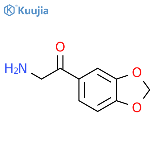 2-amino-1-(1,3-dioxaindan-5-yl)ethan-1-one structure