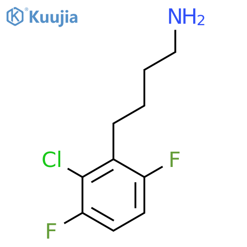 4-(2-Chloro-3,6-difluorophenyl)butan-1-amine structure