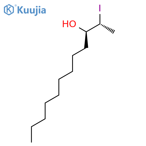 3-Dodecanol, 2-iodo-, (R*,R*)- structure