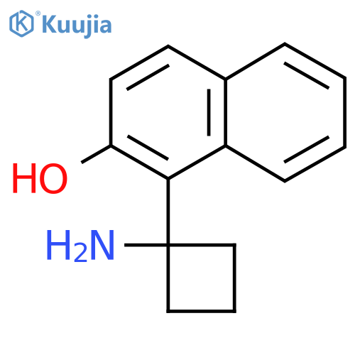 1-(1-aminocyclobutyl)naphthalen-2-ol structure