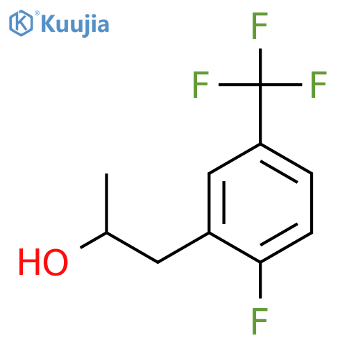 1-2-fluoro-5-(trifluoromethyl)phenylpropan-2-ol structure