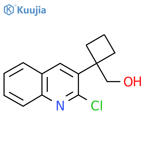 1-(2-chloroquinolin-3-yl)cyclobutylmethanol structure