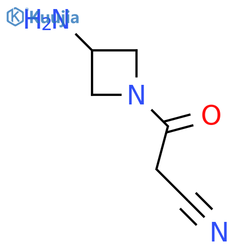 3-(3-Aminoazetidin-1-yl)-3-oxopropanenitrile structure