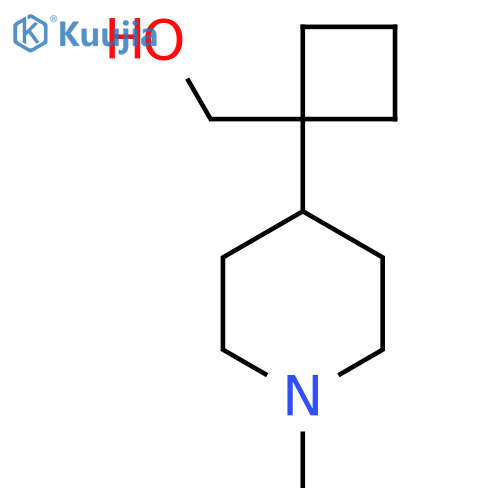 1-(1-methylpiperidin-4-yl)cyclobutylmethanol structure
