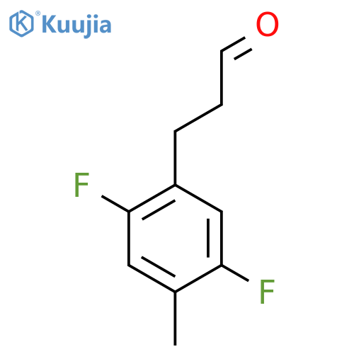 3-(2,5-difluoro-4-methylphenyl)propanal structure
