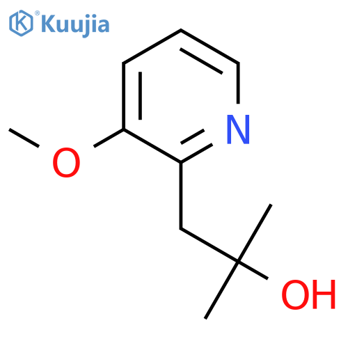 1-(3-methoxypyridin-2-yl)-2-methylpropan-2-ol structure
