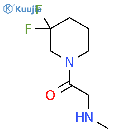 1-(3,3-Difluoropiperidin-1-yl)-2-(methylamino)ethan-1-one structure