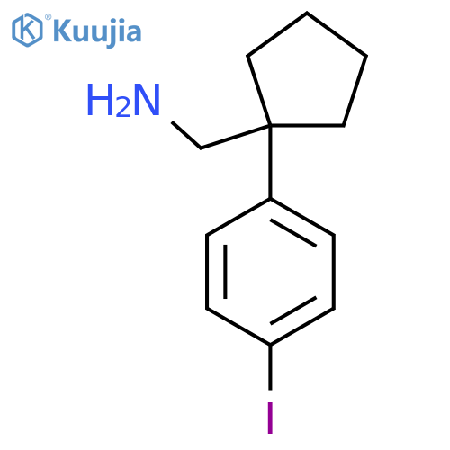1-(4-Iodophenyl)cyclopentanemethanamine structure