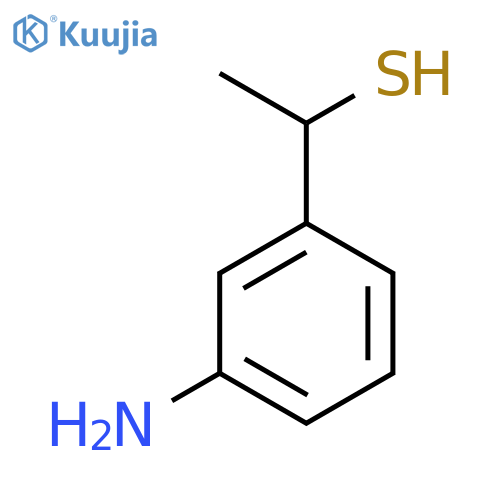 1-(3-aminophenyl)ethane-1-thiol structure