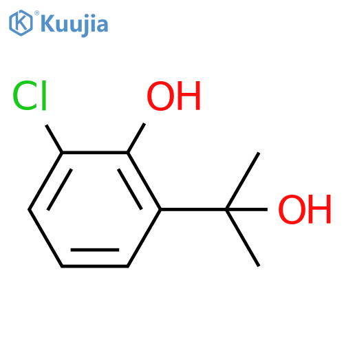 2-chloro-6-(2-hydroxypropan-2-yl)phenol structure