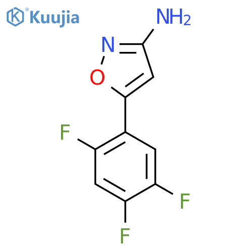 5-(2,4,5-trifluorophenyl)-1,2-oxazol-3-amine structure