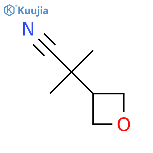 2-Methyl-2-(oxetan-3-yl)propanenitrile structure