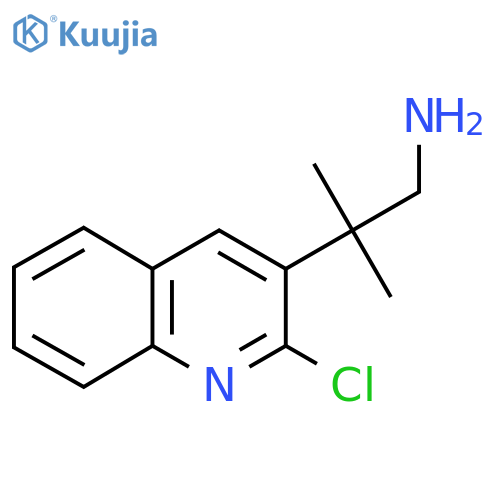 2-(2-chloroquinolin-3-yl)-2-methylpropan-1-amine structure