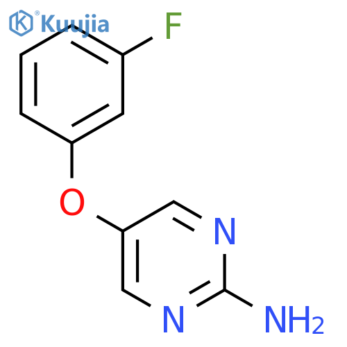 5-(3-fluorophenoxy)pyrimidin-2-amine structure