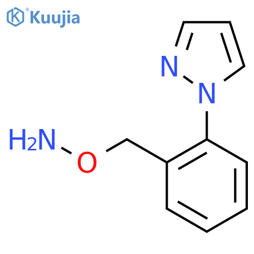 O-{2-(1H-pyrazol-1-yl)phenylmethyl}hydroxylamine structure